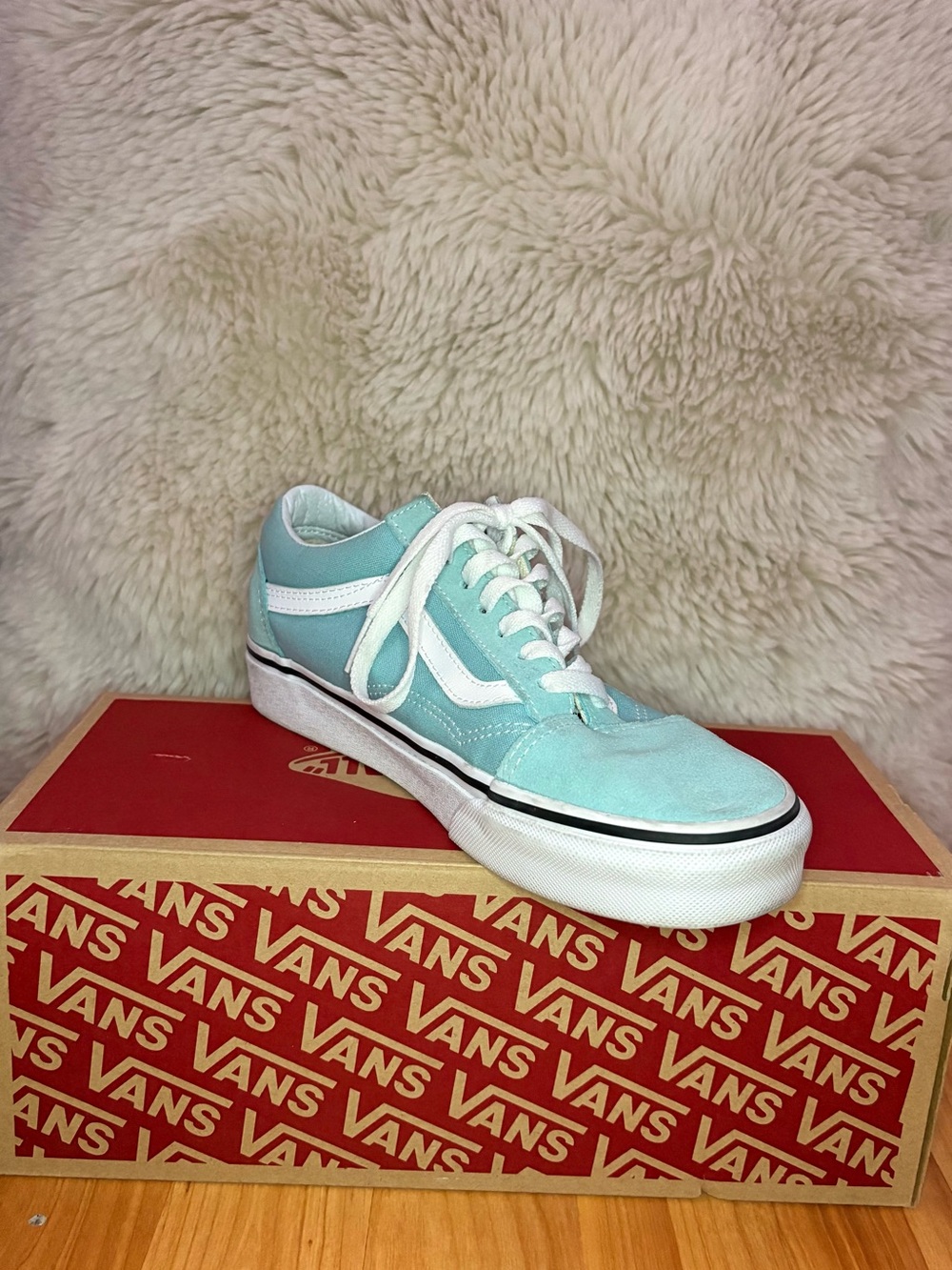 Vans Old Skool Sneakers - Aqua Haze/White